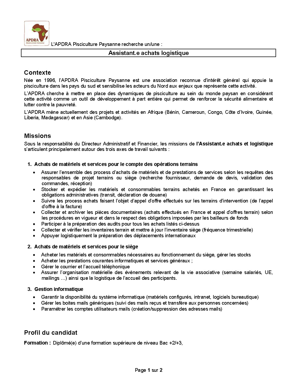 2203 APDRA Offre Responsable dOprations Page 1