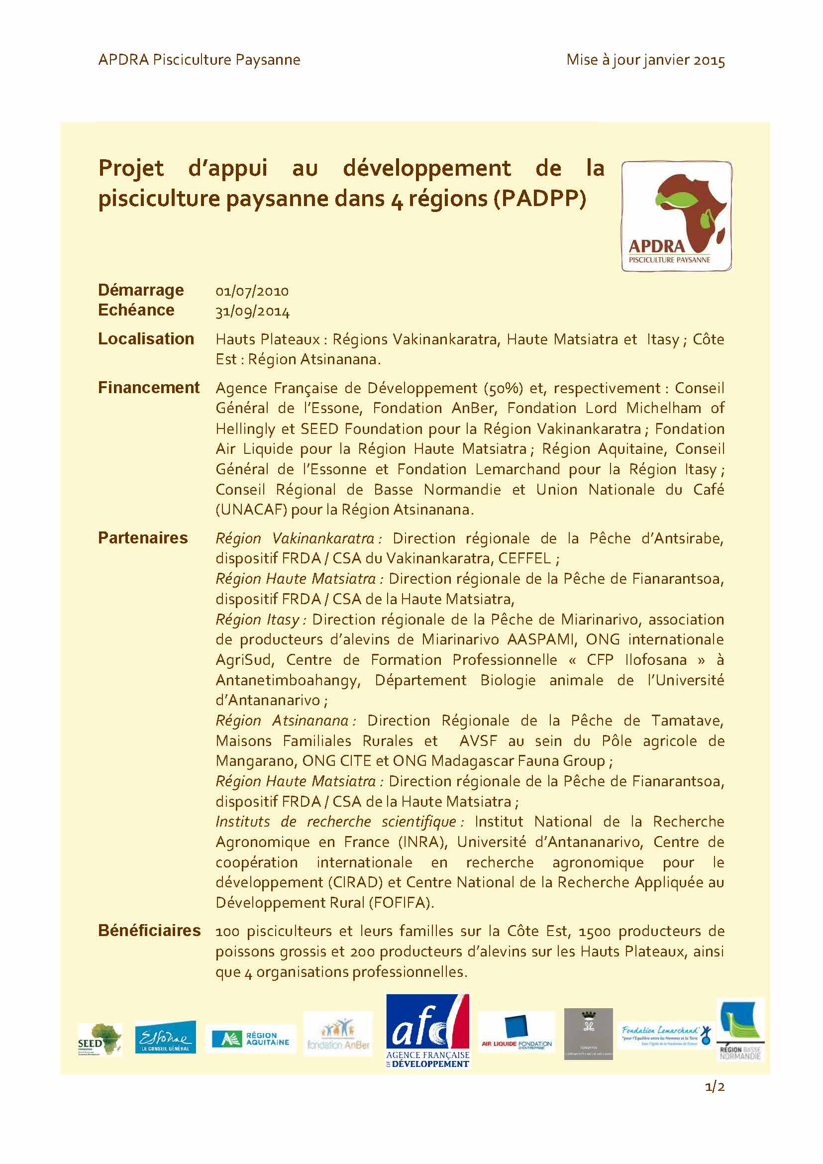 fiche projet PADPP